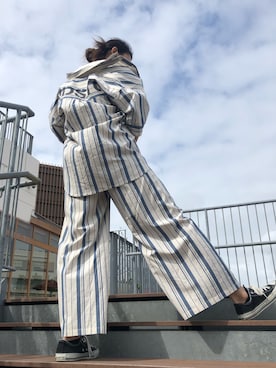 「テラスモール湘南」｜「アイテム（シャツ/ブラウス）」を使った、チャンスミさん（レディース・165cm）の春コーディネート