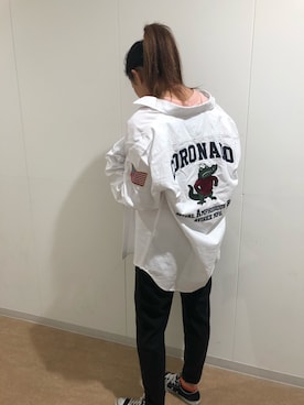 「テラスモール湘南」｜「アイテム（シャツ/ブラウス）」を使った、チャンスミさん（レディース・165cm）の夏コーディネート