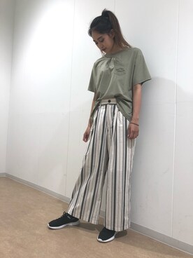 「テラスモール湘南」｜「アイテム（シューズ）」を使った、チャンスミさん（レディース・165cm）の夏コーディネート