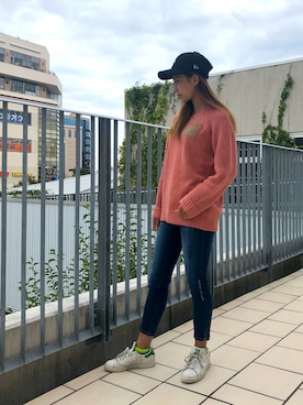 「テラスモール湘南」｜「アイテム（キャップ）」を使った、チャンスミさん（レディース・165cm）の秋コーディネート