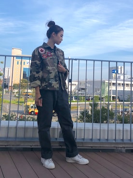 「テラスモール湘南」｜「アイテム（シャツ/ブラウス）」を使った、チャンスミさん（レディース・165cm）の秋コーディネート