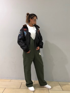 「テラスモール湘南」｜「アイテム（オールインワン・サロペット）」を使った、チャンスミさん（レディース・165cm）の夏コーディネート