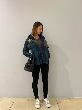 「テラスモール湘南」｜「アイテム（ニット/セーター）」を使った、チャンスミさん（レディース・165cm）の秋コーディネート