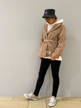 「テラスモール湘南」｜「アイテム（帽子）」を使った、チャンスミさん（レディース・165cm）の冬コーディネート