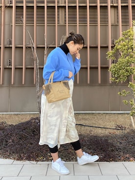 「テラスモール湘南」｜「アイテム（スカート）」を使った、チャンスミさん（レディース・165cm）の冬コーディネート
