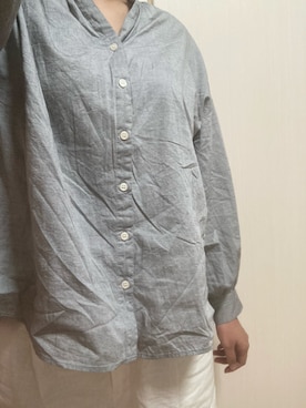 「UNIQLO（ユニクロ）のベルテッドリネンコットンワイドストレートパンツ(丈標準66～68cm）（その他パンツ）」を使った、nico¨̮さん（レディース・168cm）の春コーディネート