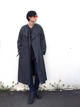 「Martin Margiela」｜「アイテム（その他アウター）」を使った、君嶋麻耶さん（メンズ・176cm）の春コーディネート