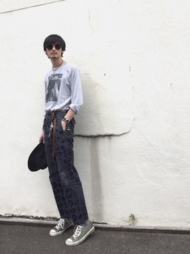 「NOMA t.d.（ノーマティーディー）のアイテム（パンツ）」を使った、君嶋麻耶さん（メンズ・176cm）の秋コーディネート