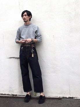 「Levi's RED（リーバイスレッド）のアイテム」を使った、君嶋麻耶さん（メンズ・176cm）の秋コーディネート