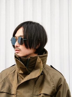 「FENDI（フェンディ）のアイテム」を使った、君嶋麻耶さん（メンズ・176cm）の冬コーディネート