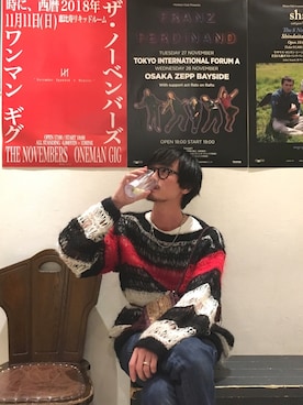 「SEDITIONARIES」｜君嶋麻耶さん（メンズ・176cm）の秋コーディネート