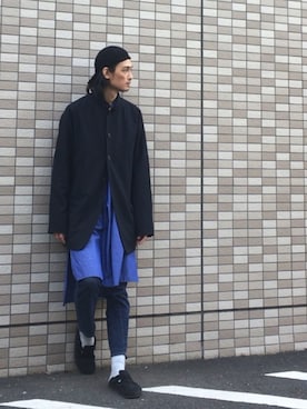 「UNACT（アナクト）のアイテム」を使った、君嶋麻耶さん（メンズ・176cm）の春コーディネート