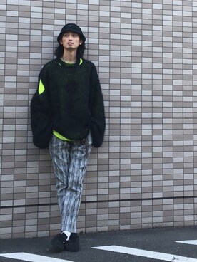 「UNACT（アナクト）のアイテム」を使った、君嶋麻耶さん（メンズ・176cm）の春コーディネート