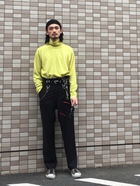 「UNACT（アナクト）のアイテム」を使った、君嶋麻耶さん（メンズ・176cm）の春コーディネート