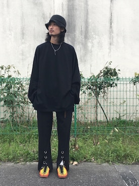 「KEEN（キーン）のアイテム（サンダル）」を使った、君嶋麻耶さん（メンズ・176cm）の春コーディネート