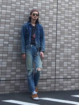 「KIJIMA TAKAYUKI」｜「アイテム（ニットキャップ/ビーニー）」を使った、君嶋麻耶さん（メンズ・176cm）の春コーディネート