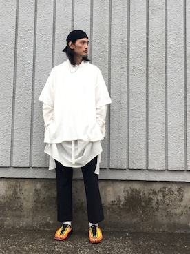 「KEEN（キーン）のアイテム（サンダル）」を使った、君嶋麻耶さん（メンズ・176cm）の春コーディネート