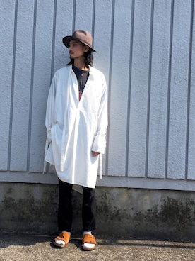 「UNACT（アナクト）のアイテム」を使った、君嶋麻耶さん（メンズ・176cm）の春コーディネート