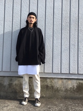 君嶋麻耶さん（メンズ・176cm）の春コーディネート