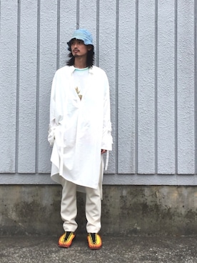 「KEEN（キーン）のアイテム（サンダル）」を使った、君嶋麻耶さん（メンズ・176cm）の春コーディネート