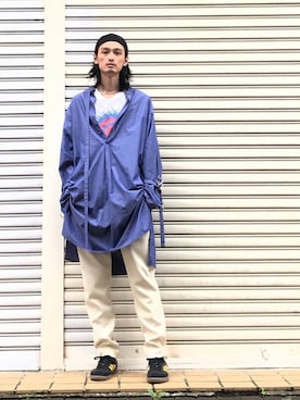 君嶋麻耶さん（メンズ・176cm）の夏コーディネート