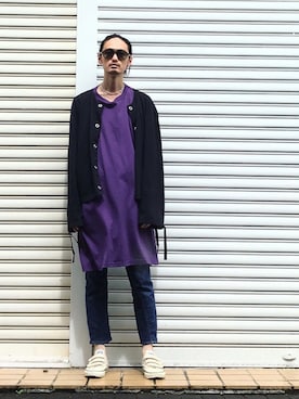 「GIVENCHY（ジバンシイ）のアイテム」を使った、君嶋麻耶さん（メンズ・176cm）の夏コーディネート