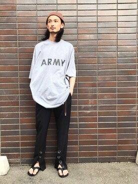 「UNACT（アナクト）のアイテム」を使った、君嶋麻耶さん（メンズ・176cm）の夏コーディネート