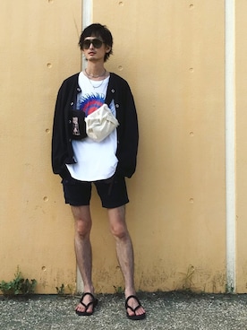 「GIVENCHY（ジバンシイ）のアイテム」を使った、君嶋麻耶さん（メンズ・176cm）の夏コーディネート
