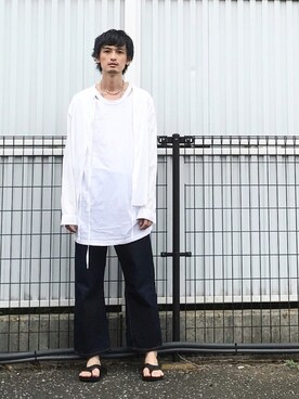 「UNACT（アナクト）のアイテム」を使った、君嶋麻耶さん（メンズ・176cm）の秋コーディネート