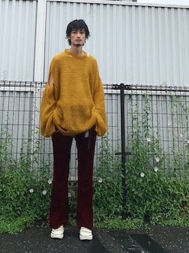 「UNACT（アナクト）のアイテム」を使った、君嶋麻耶さん（メンズ・176cm）の秋コーディネート