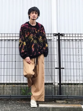 君嶋麻耶さん（メンズ・176cm）の秋コーディネート