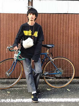 君嶋麻耶さん(メンズ・176cm)の秋コーディネート