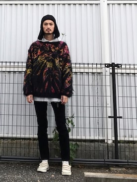 「Steven Alan（スティーブンアラン）のアイテム（帽子）」を使った、君嶋麻耶さん（メンズ・176cm）の秋コーディネート