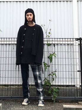 「Steven Alan（スティーブンアラン）のアイテム（帽子）」を使った、君嶋麻耶さん（メンズ・176cm）の秋コーディネート