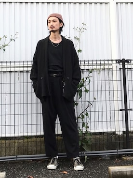 君嶋麻耶さん(メンズ・176cm)の冬コーディネート
