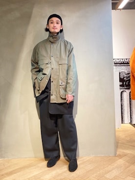 「EDIFICE（エディフィス）のアイテム」を使った、君嶋麻耶さん（メンズ・176cm）の冬コーディネート