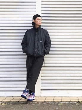 君嶋麻耶さん(メンズ・176cm)の冬コーディネート