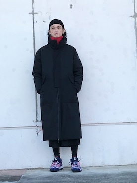 「TATRAS（タトラス）のアイテム（ジャケット/アウター）」を使った、君嶋麻耶さん（メンズ・176cm）の冬コーディネート