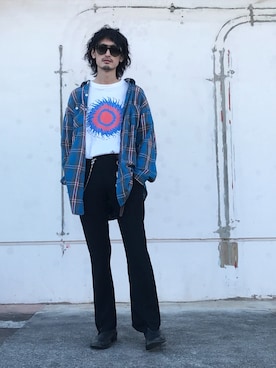 「GIVENCHY（ジバンシイ）のアイテム」を使った、君嶋麻耶さん（メンズ・176cm）の春コーディネート