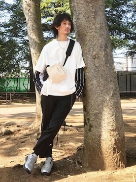 君嶋麻耶さん(メンズ・176cm)の春コーディネート