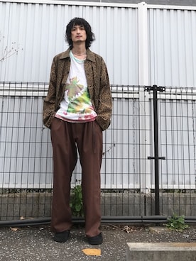 君嶋麻耶さん（メンズ・176cm）の春コーディネート