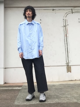 「N.HOOLYWOOD（N.ハリウッド）のアイテム（トップス）」を使った、君嶋麻耶さん（メンズ・176cm）の春コーディネート