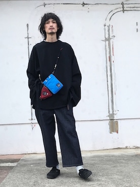 「TOGA PULLA（トーガ　プルラ）のアイテム」を使った、君嶋麻耶さん（メンズ・176cm）の春コーディネート