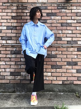 「N.HOOLYWOOD（N.ハリウッド）のアイテム（トップス）」を使った、君嶋麻耶さん（メンズ・176cm）の春コーディネート