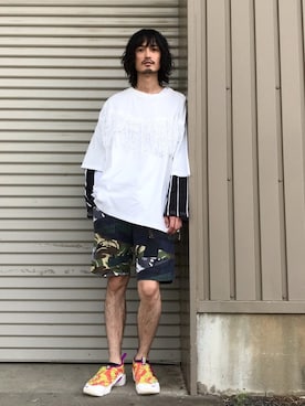 君嶋麻耶さん（メンズ・176cm）の春コーディネート