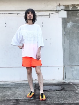 「KEEN（キーン）のアイテム（サンダル）」を使った、君嶋麻耶さん（メンズ・176cm）の春コーディネート