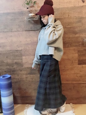 「BCBGMAXAZRIA（ビーシービージーマックスアズリア）のアイテム」を使った、PeggyTsaiさん（レディース・156cm）の冬コーディネート