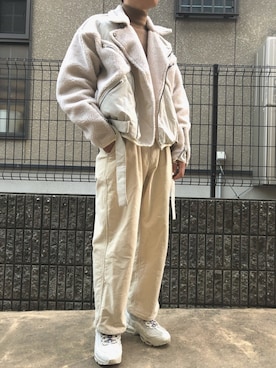 「02DERIV.（ツーディライヴ）のアイテム」を使った、Cheeseさん（メンズ・173cm）の秋コーディネート