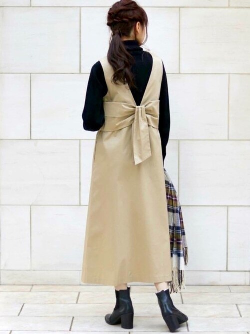 たむ Hercloset Her Closetのジャンパースカートを使ったコーディネート Wear