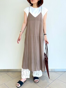 「おさんぽ」｜タカハシカナエさん（レディース・170cm・30代）の夏コーディネート
